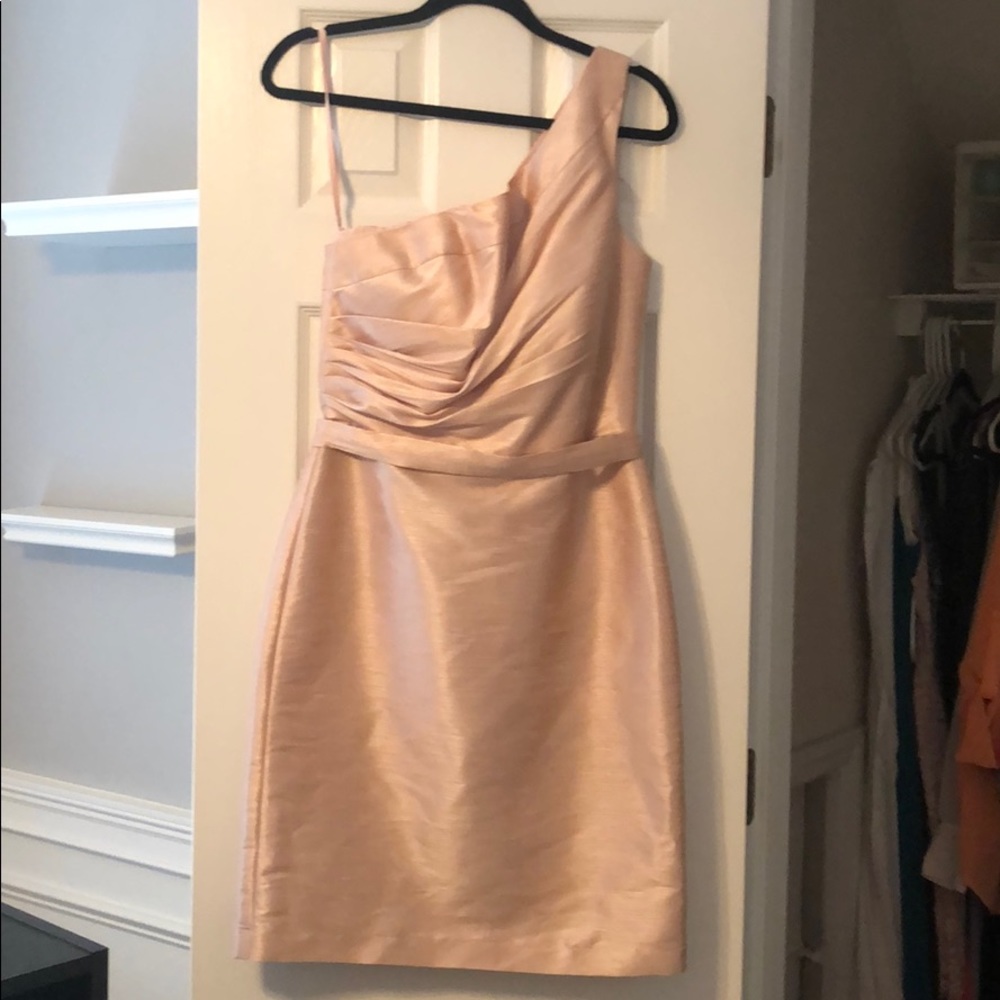 Light pink polyester dress
